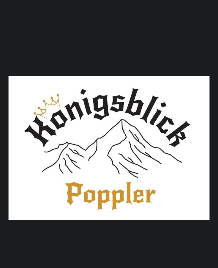 Apartament Koenigsblick Poppler Hopferau Zewnętrze zdjęcie