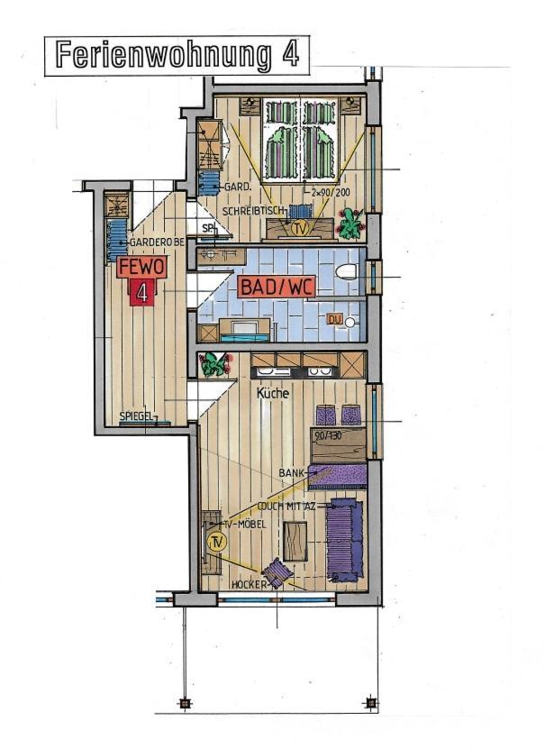 Apartament Koenigsblick Poppler Hopferau Zewnętrze zdjęcie