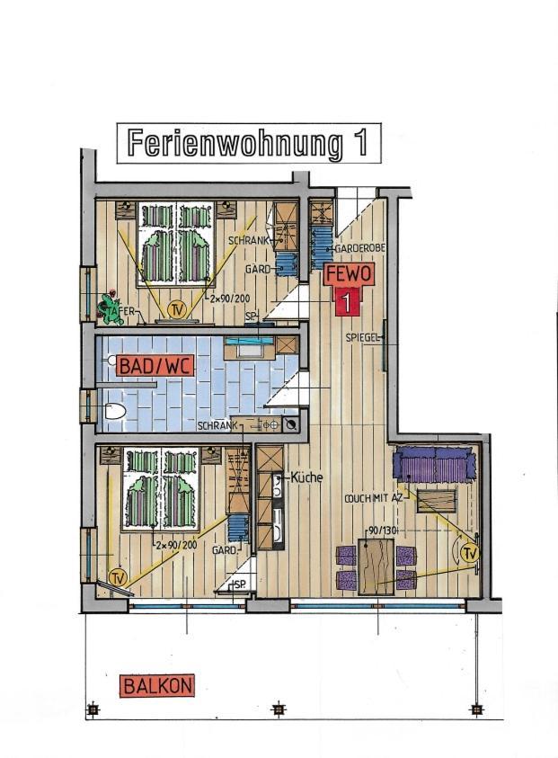 Apartament Koenigsblick Poppler Hopferau Zewnętrze zdjęcie
